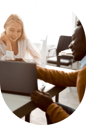 Intern receiving mentorship and guidance