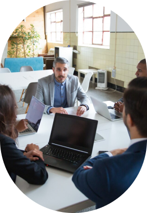 Corporate training session with engaged professionals