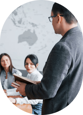 Professional training session with participants engaged in learning